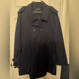 Ralph Lauren Men's Dark Blue Trench Coat